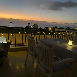  Apartment Ocean View Teneriffa Süd, Gigantes, Komplex Tamara, Fewo, 2sz, 2db, Meerblick, Große Sonnenterrasse